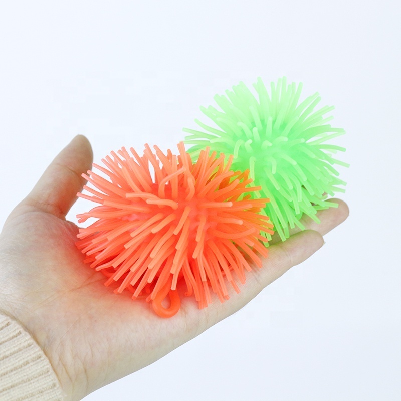 Bouncing Stretchy Spike Stress Relief Ball Stretchable Tentacles Puffer Ball Therapy Balls, Multi-color Soft Squeeze Fidget Toys