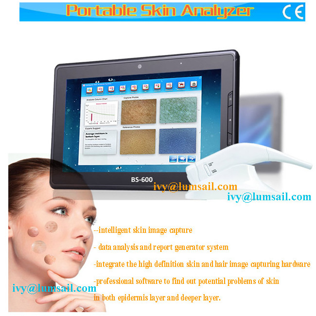 Portable skin and hair analysis analyzer Derma Vision Skin and Hair Analyzer