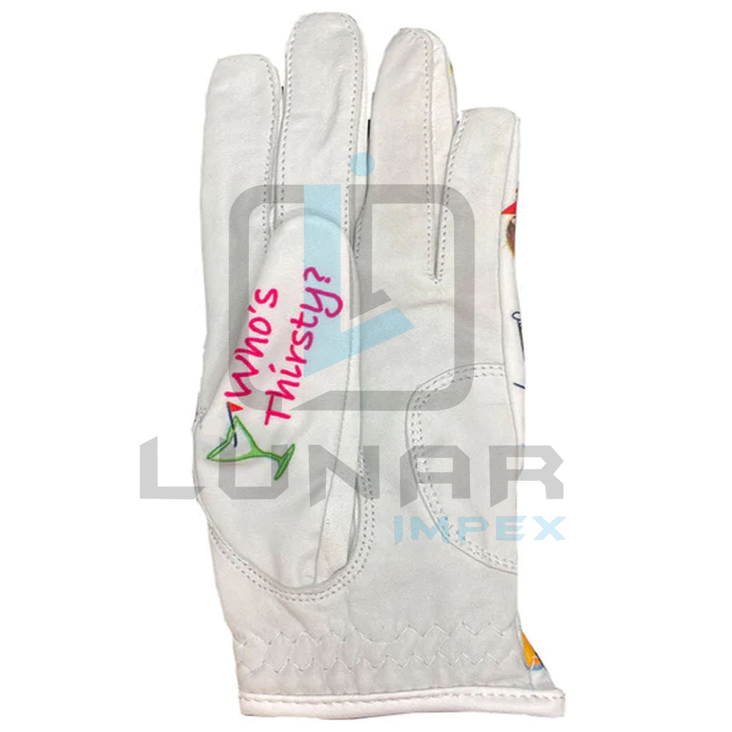 Comfortable Gripping Your Club Adult Girl Left Handed Sports Professional Golfer Gloves Sublimation Design Leather Golf Gloves