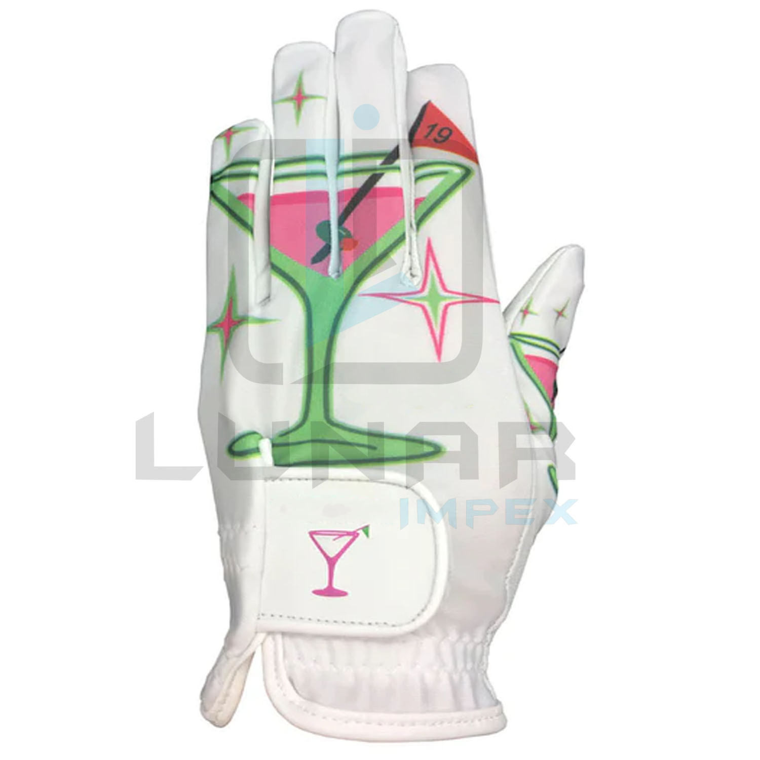 Comfortable Gripping Your Club Adult Girl Left Handed Sports Professional Golfer Gloves Sublimation Design Leather Golf Gloves