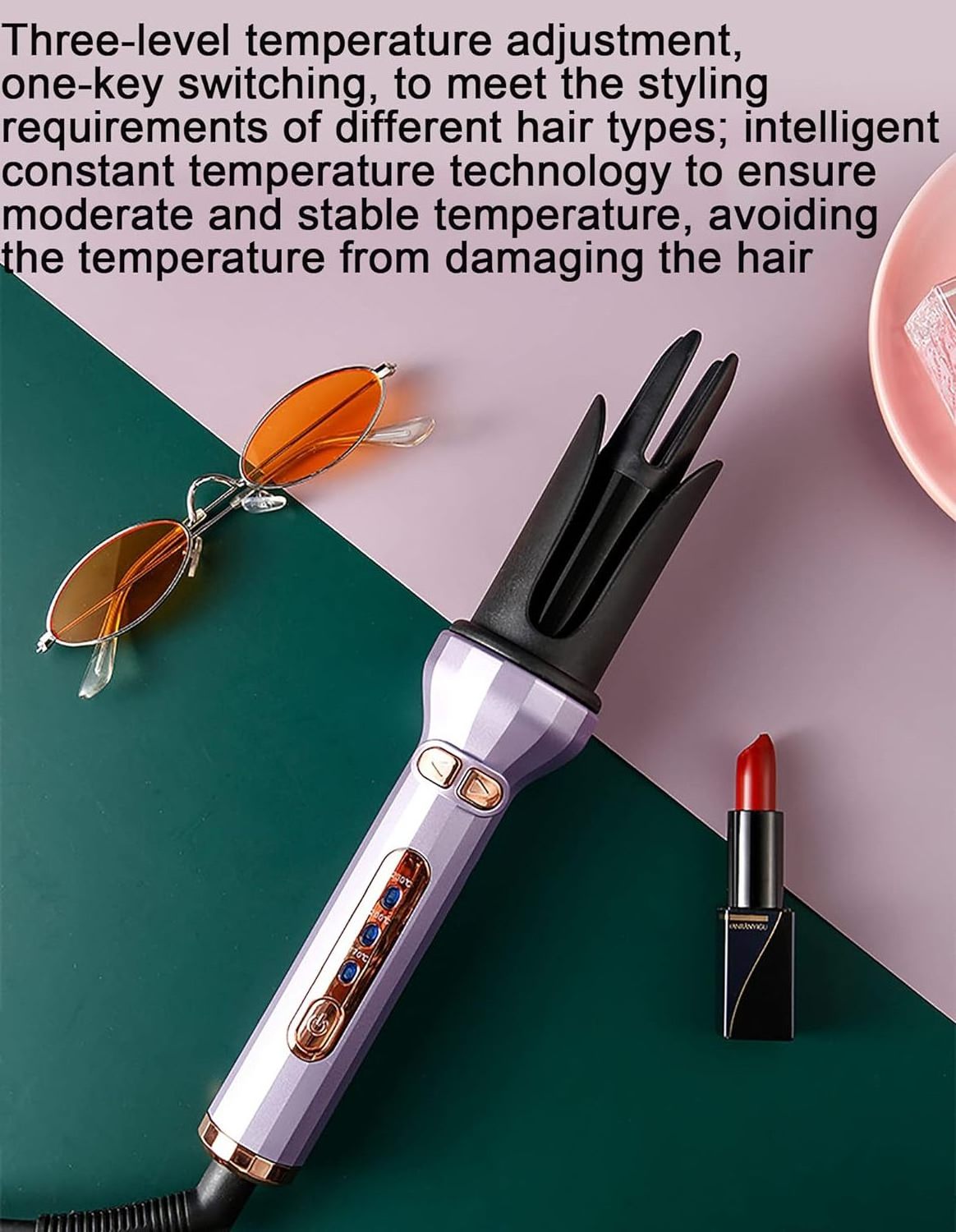 Professional Heater Curling 360 Rotating Automatic hair curling wand