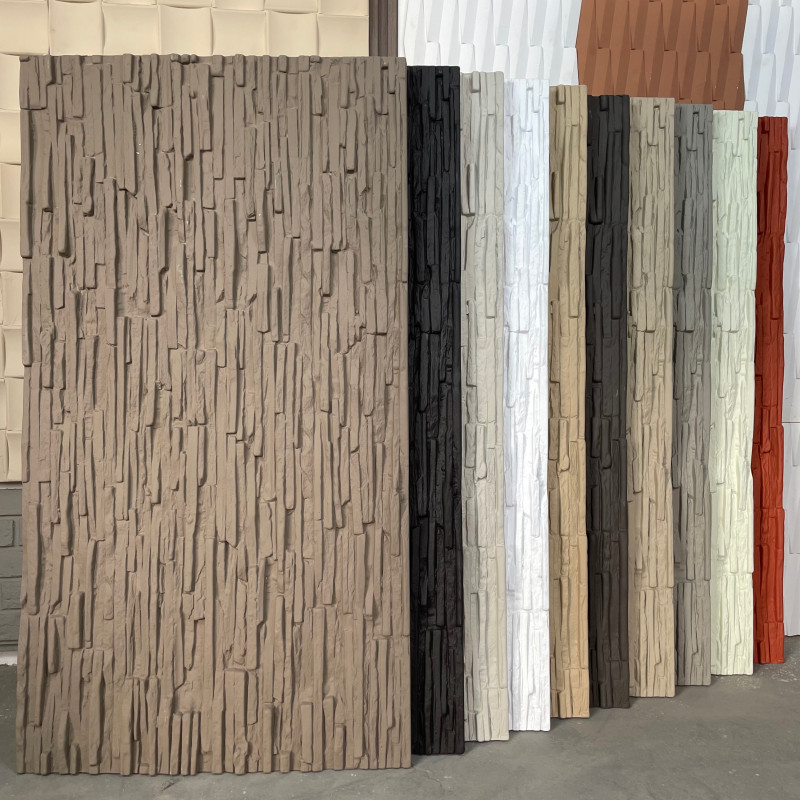 2024 Artificial stone panel wall decorative polyurethane faux stone exterior wall cladding tiles