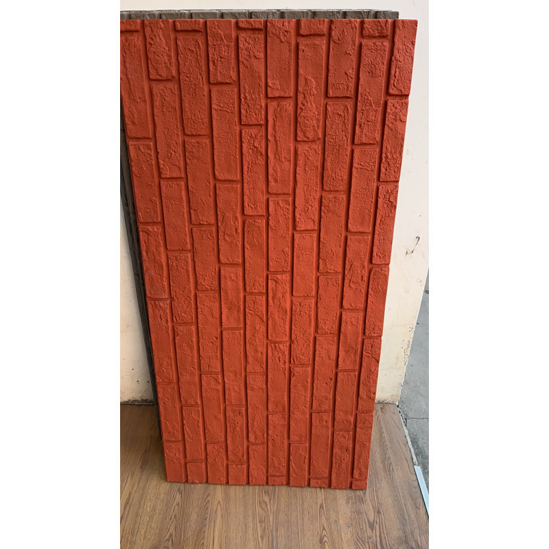 Faux brick  culture pu stone wall panel for exterior wall decorative wall stone tile