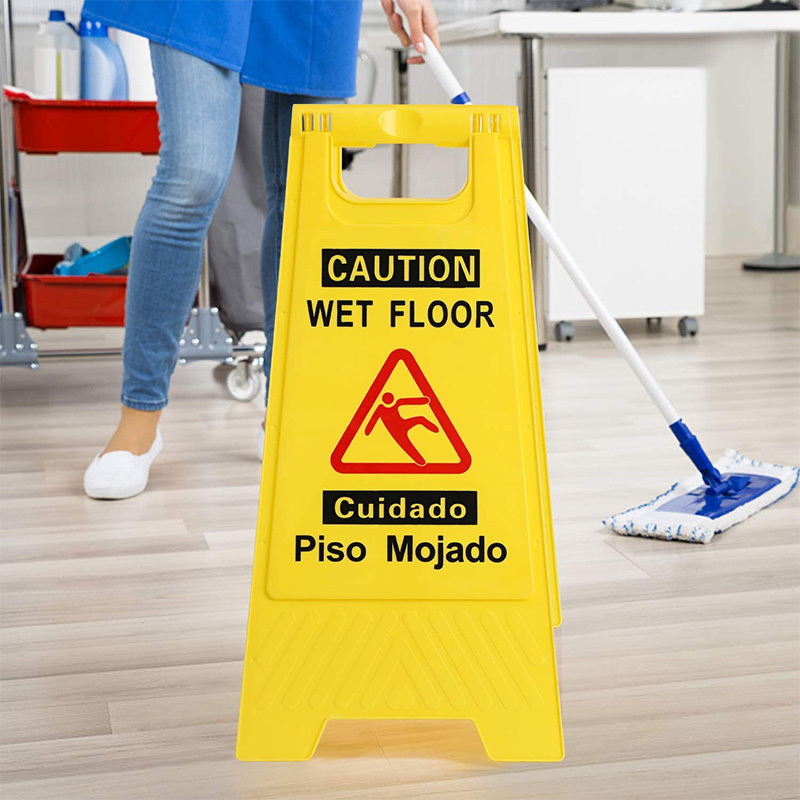 China Factory Hotel plastic no parking stand board floor flag caution signs road barrier wet floor warning safety sign