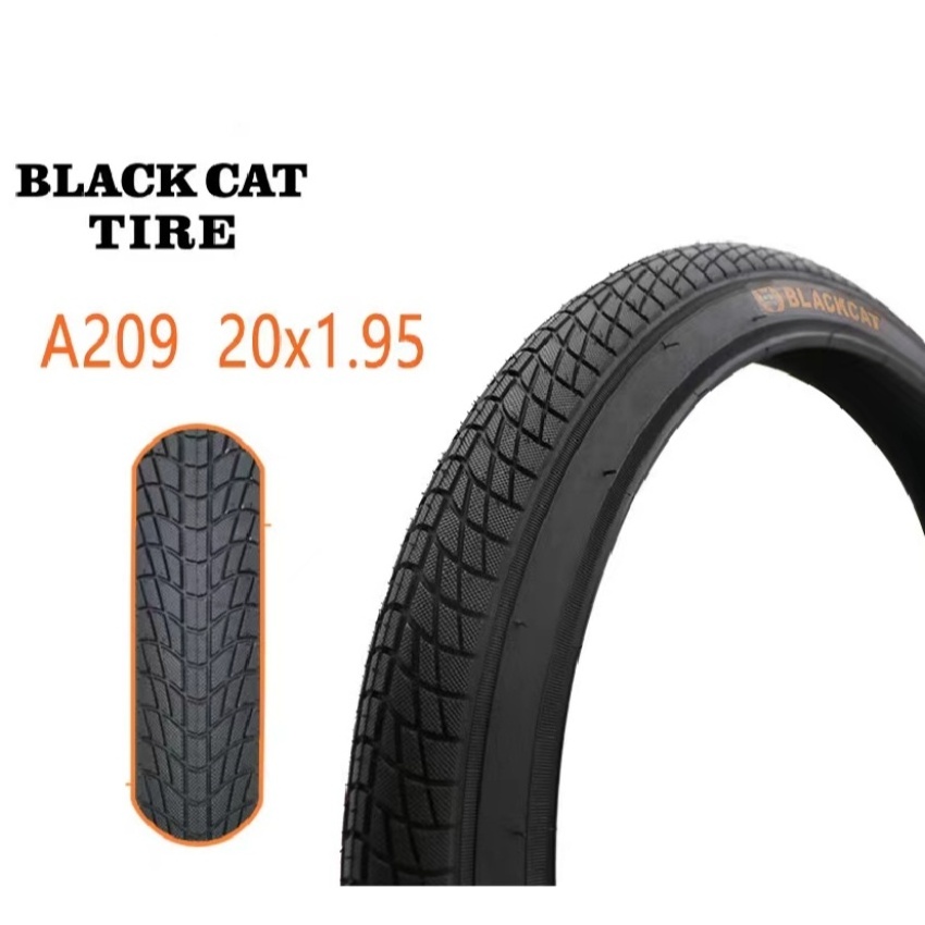 Bicycle tire black cat A209 outer tire 16 * 1.95 20 * 1.95 16 inch 20 inch black tire