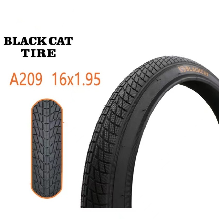 Bicycle tire black cat A209 outer tire 16 * 1.95 20 * 1.95 16 inch 20 inch black tire