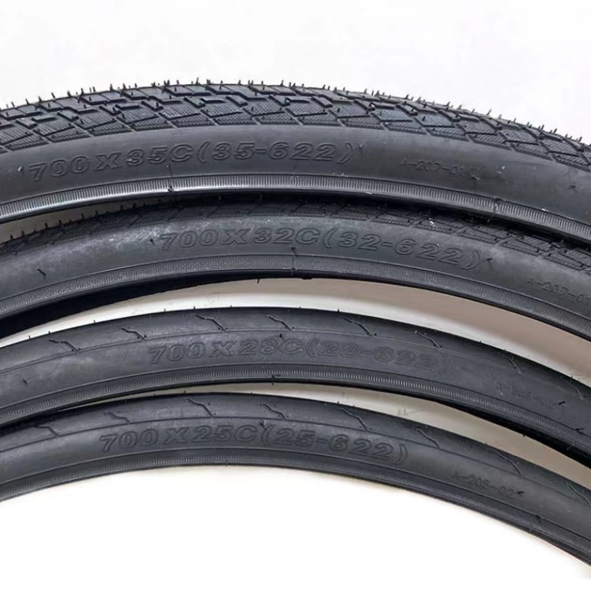 Road vehicle tire black cat A205 700x25C 700 * 28C anti slip travel bicycle rubber outer tire