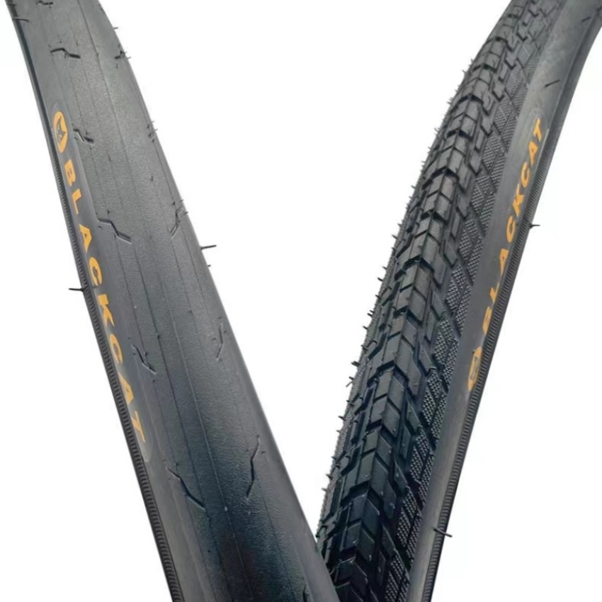 Road vehicle tire black cat A205 700x25C 700 * 28C anti slip travel bicycle rubber outer tire