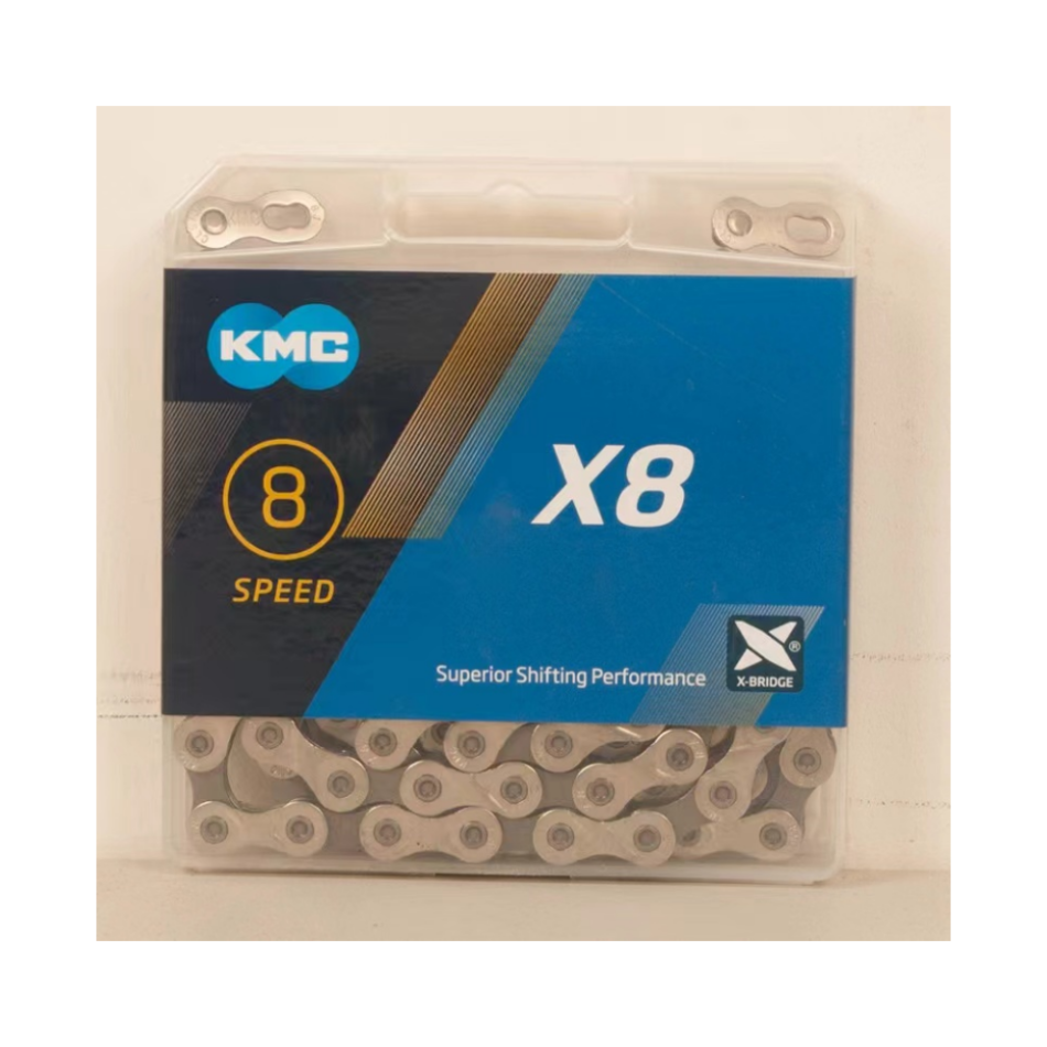 KMC X8 Chain 8-speed Mountain bike road folding chain with magic buckle