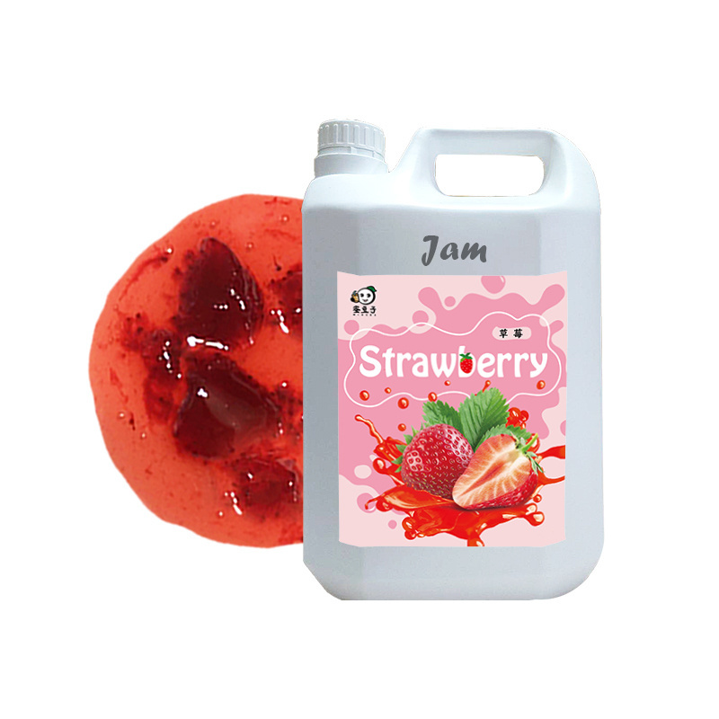 5Kg Taiwan Strawberry Flavored Whole Fruit Pulp Puree Jam