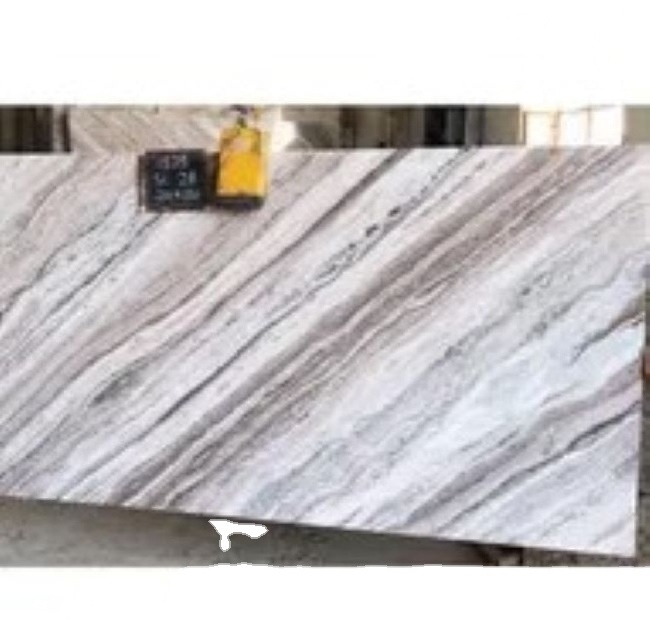 Book Matched Polished Fancy White Marble Slab For Tv Background Marble Wall Panel 100 % Natural Bulk Product