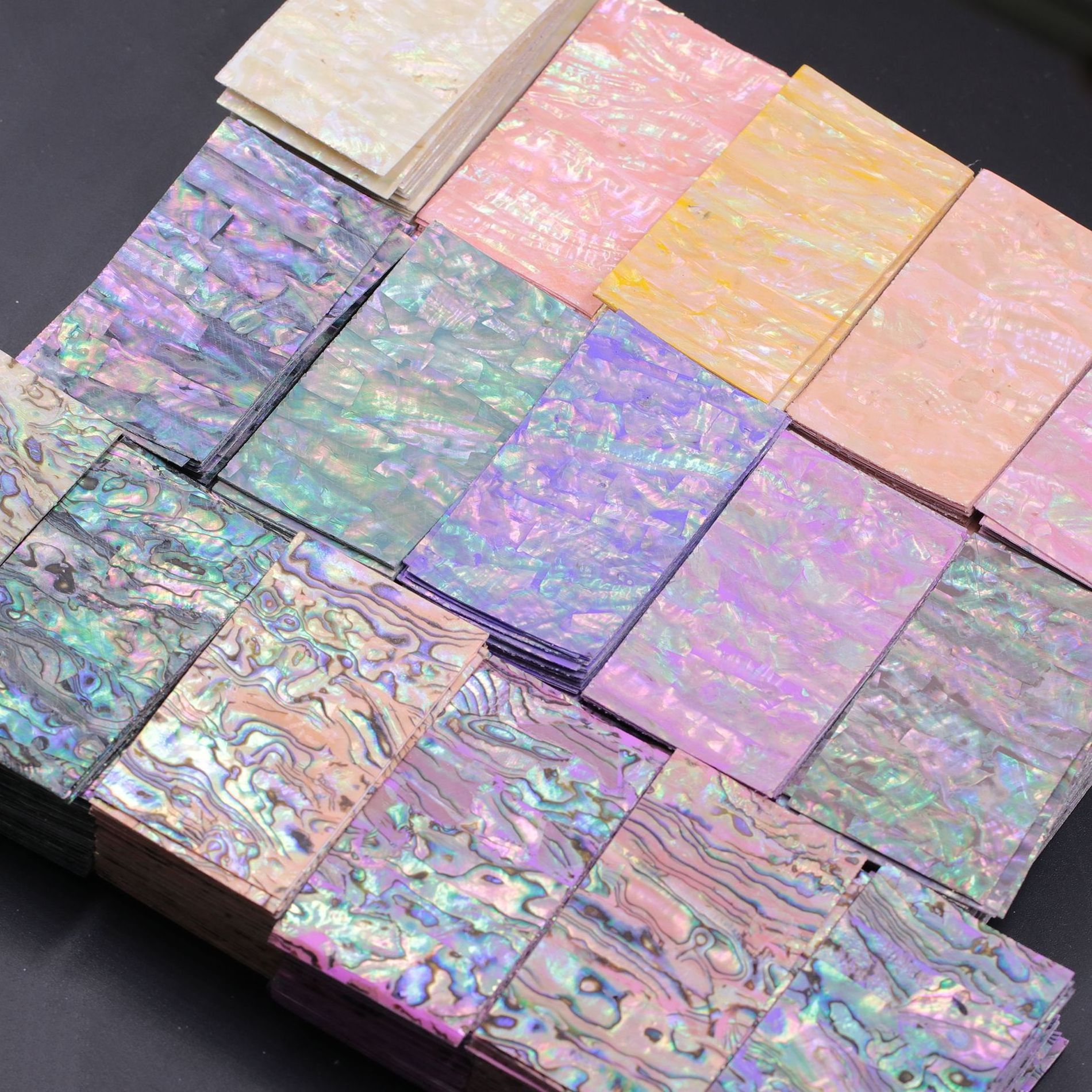 Nail art nature thin adhesive shell sticker nail shell plate hot sale shell nail