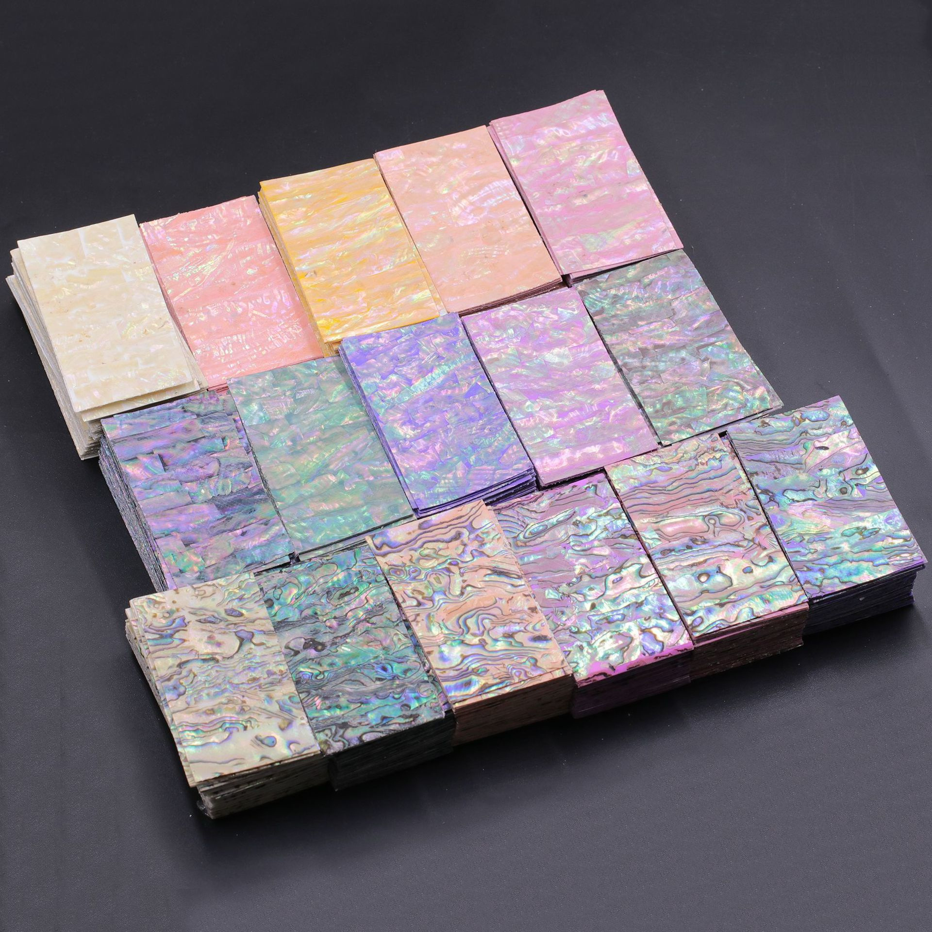 Nail art nature thin adhesive shell sticker nail shell plate hot sale shell nail