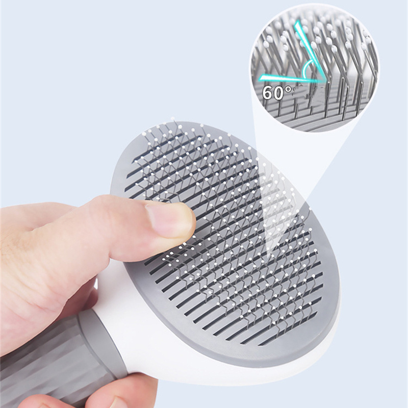 Pet Dog Hair Brush Cat Comb Grooming Care Cat Brush Stainless Steel Comb For Long Hair Dogs Cleaning Pets Dogs Slicker Brush