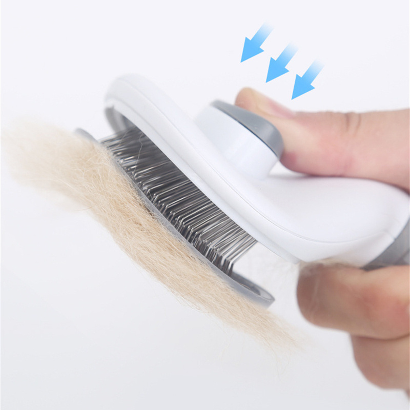 Pet Dog Hair Brush Cat Comb Grooming Care Cat Brush Stainless Steel Comb For Long Hair Dogs Cleaning Pets Dogs Slicker Brush