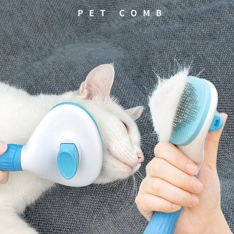 Pet Dog Hair Brush Cat Comb Grooming Care Cat Brush Stainless Steel Comb For Long Hair Dogs Cleaning Pets Dogs Slicker Brush