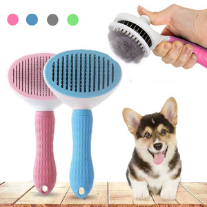 Pet Dog Hair Brush Cat Comb Grooming Care Cat Brush Stainless Steel Comb For Long Hair Dogs Cleaning Pets Dogs Slicker Brush