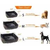 Machine Washable Cozy Rectangle Puppy Bed Calming Orthopedic Luxury Designer Pet Dog Bed with Non-slip Bottom