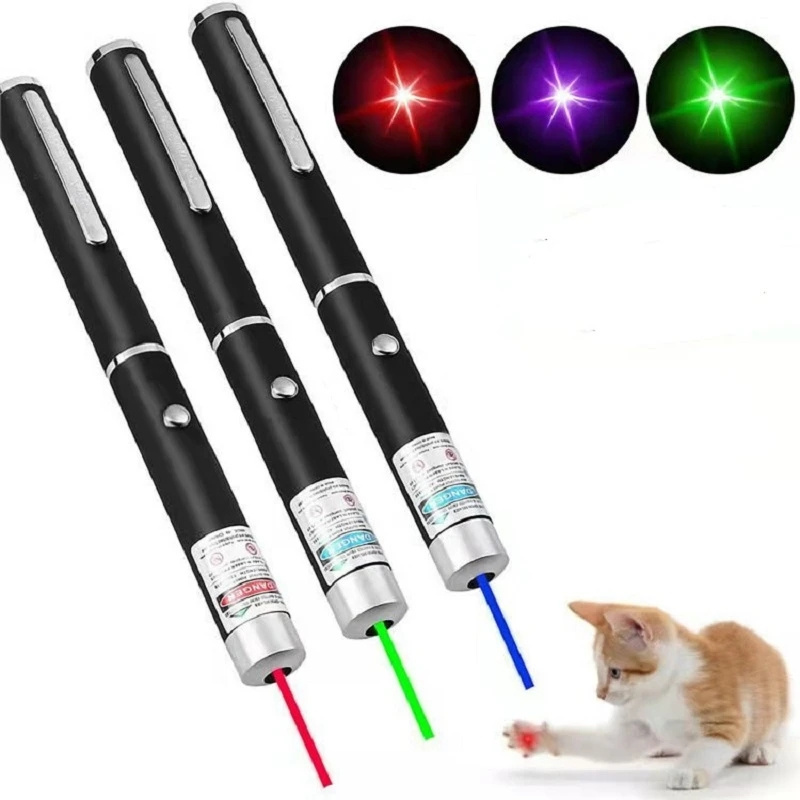 Pet Toy  Mini Flashlight Red LED Laser Pointer Funny Cat Pen Funny Cat Chaser Stick Pet toy