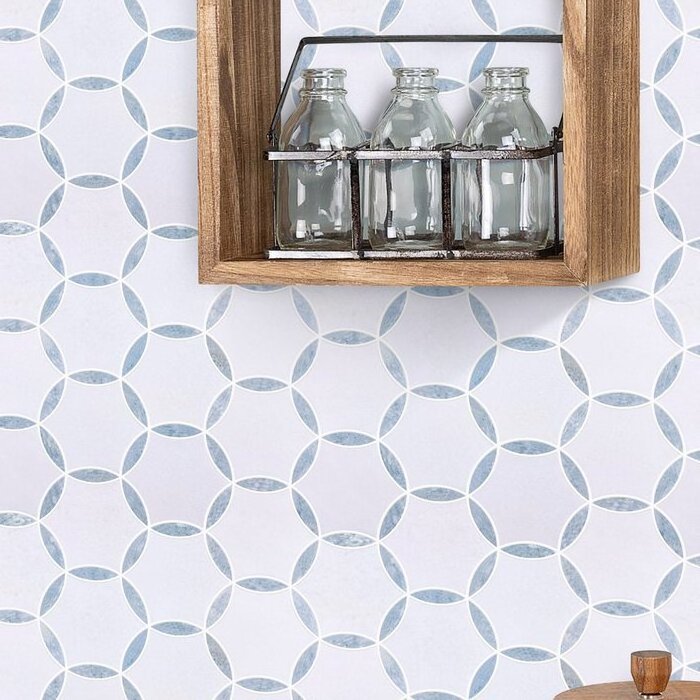 new design hexagon and triangle thassos white marble with brushed gold stainless steel mosaic tile flower mosaic tile