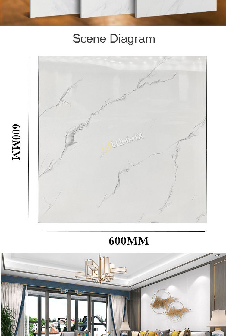 azz white ceramic tile 600x600mm Kajaria white glazed polished floor ...