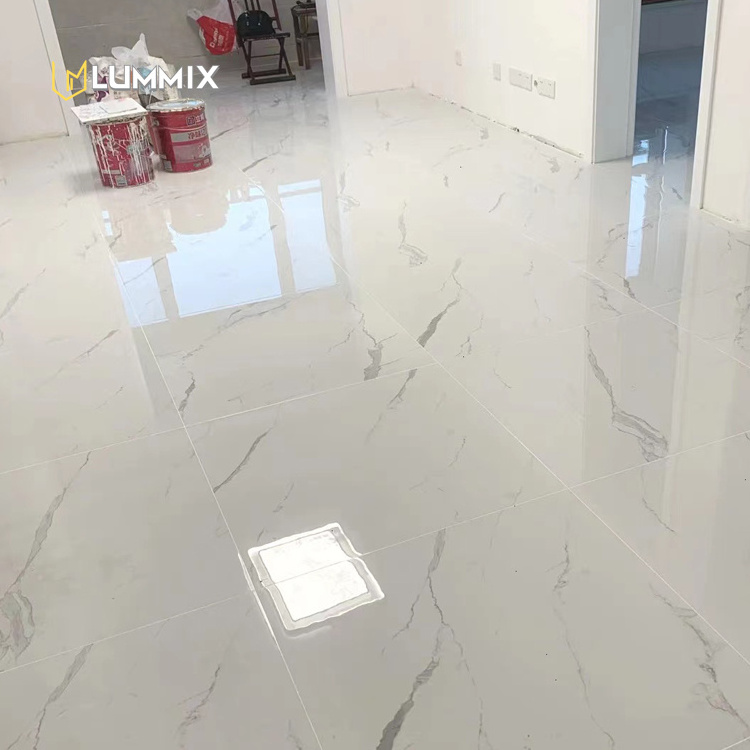 azz white ceramic tile 600x600mm Kajaria white glazed polished floor tiles floor and wall for interior decor factory price