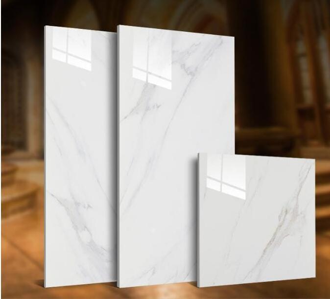 azz white ceramic tile 600x600mm Kajaria white glazed polished floor tiles floor and wall for interior decor factory price