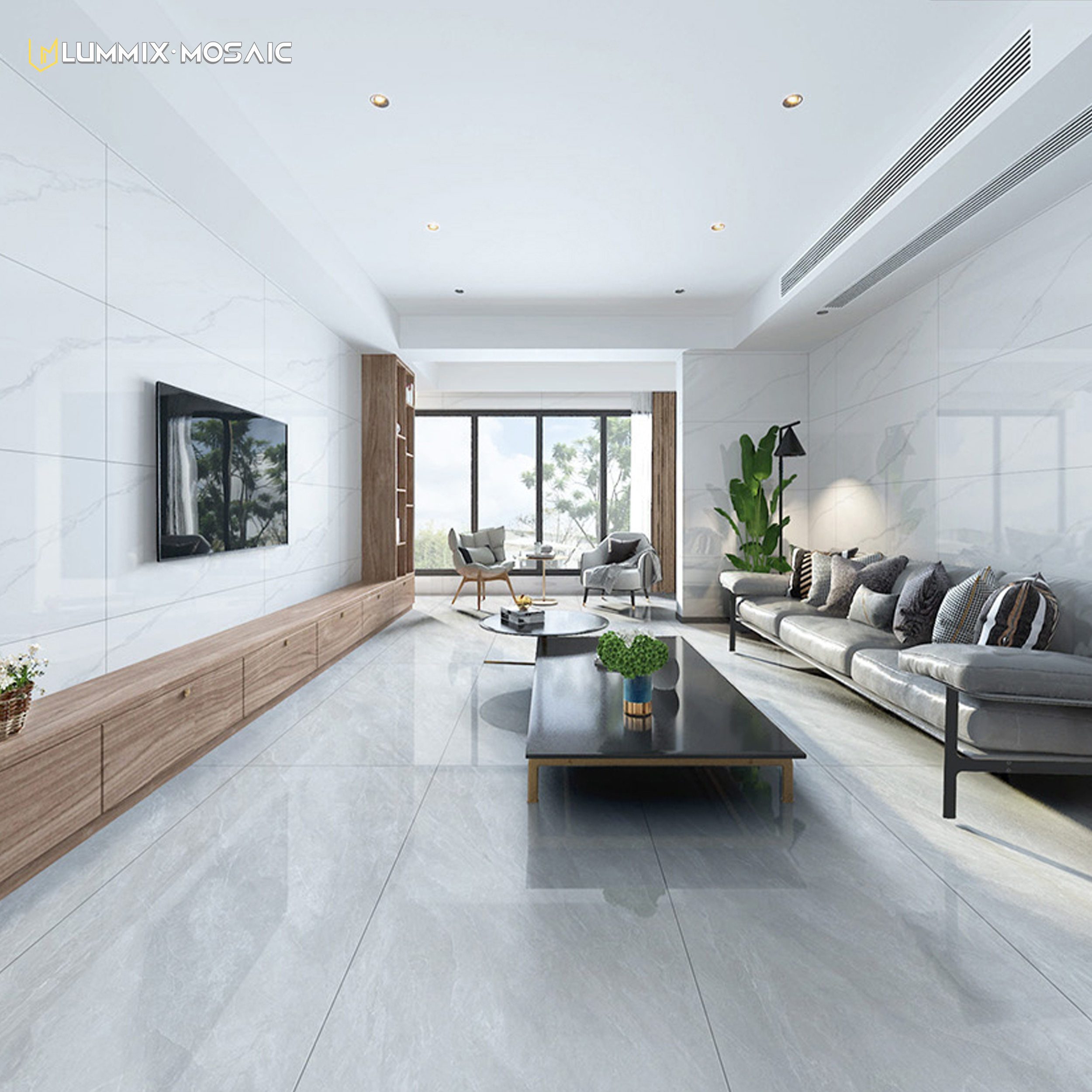 Factory Direct 600*1200  Wholesale Modern Glossy Sense Marble Texture Design Floor Tile