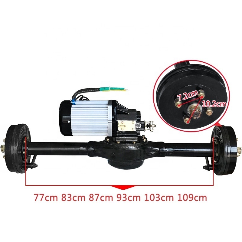 60v72v 2000w3000w electric tricycle rear axle differential motor kit for retrofitting universal four-wheeled go-kart