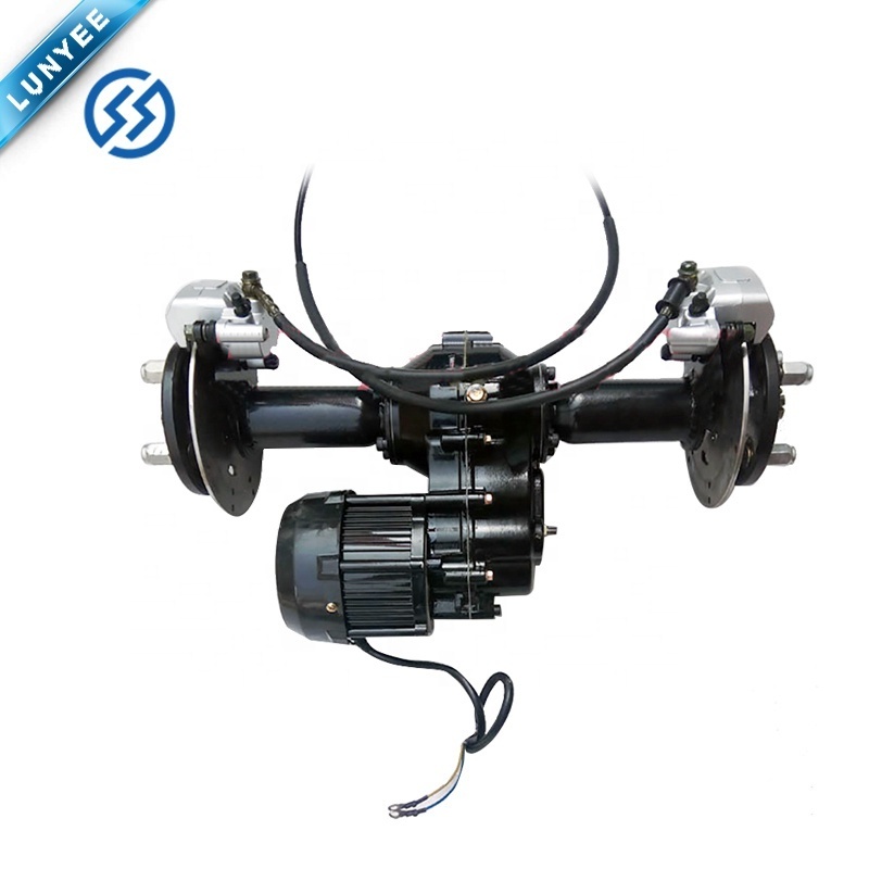 Electric tricycle four wheel utv atv rear drive axle 800w 1200w 1500w 2000w rear axle assy electric vehicle 5kw motor