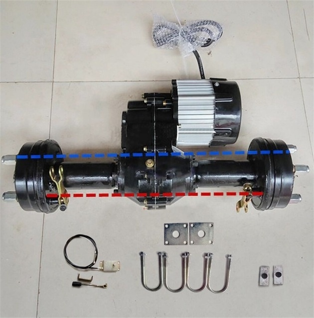 Electric tricycle golf cart rear axle brushless motor 800w 1200w 1500w 2000w electric car karting rear axle