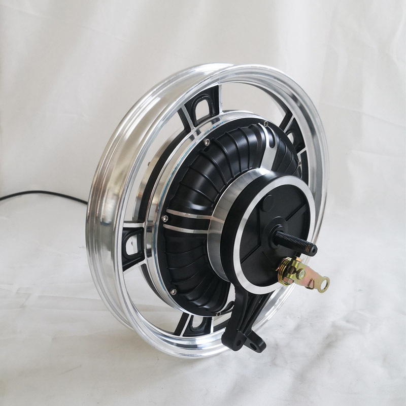 16 inch drum brake brushless gearless motor electric motorcycle wheel hub motor with vacuum tire inner and outer tire