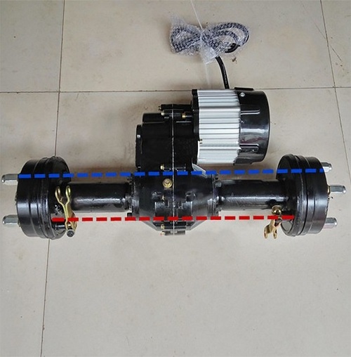 Electric tricycle utv rear axle conversion kit 800w 1200w 1500w 2000w electric wheelbarrow motor