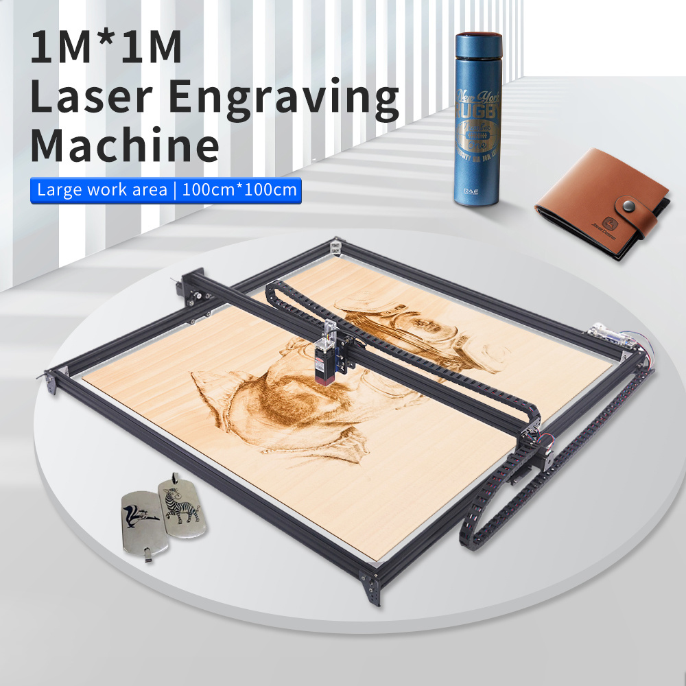 100*100cm Big Area CNC DIY Engraving Laser Cutting Machine With 40w Laser For wood cutting and Metal