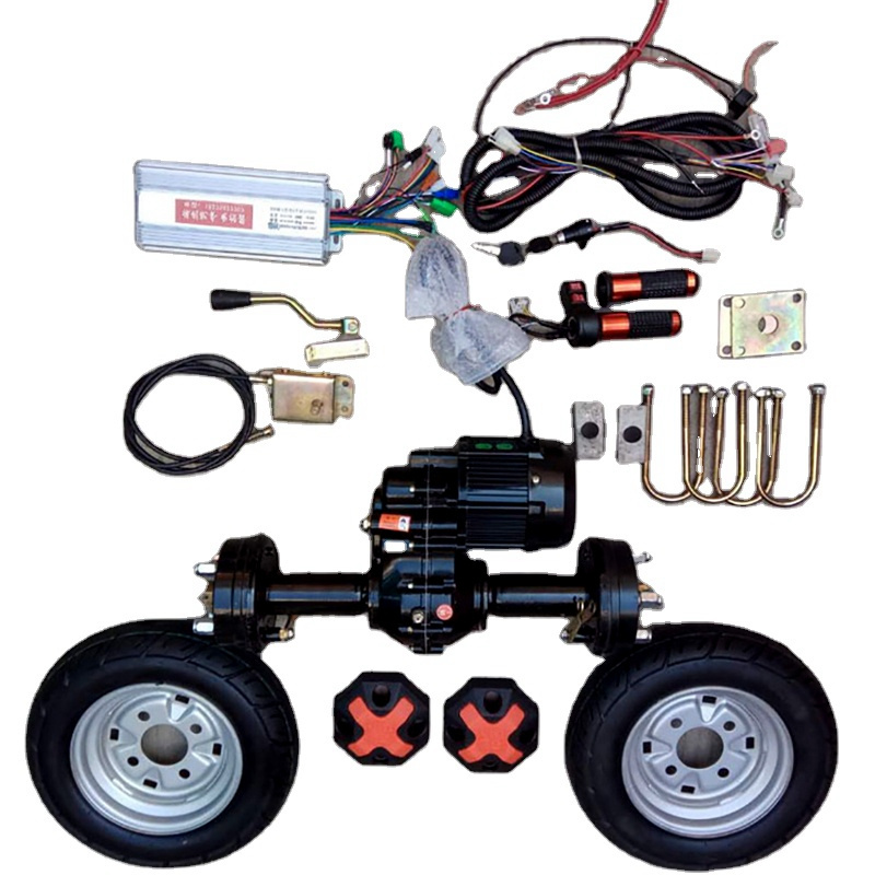 Electric tricycle four wheel car utv atv 800w 1200w 1500w 2000w rear axle differential for go kart