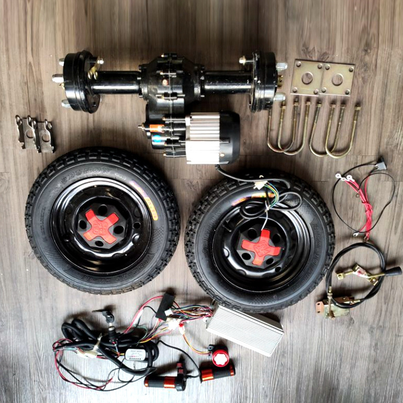 Electric tricycle utv rear axle conversion kit 800w 1200w 1500w 2000w electric wheelbarrow motor