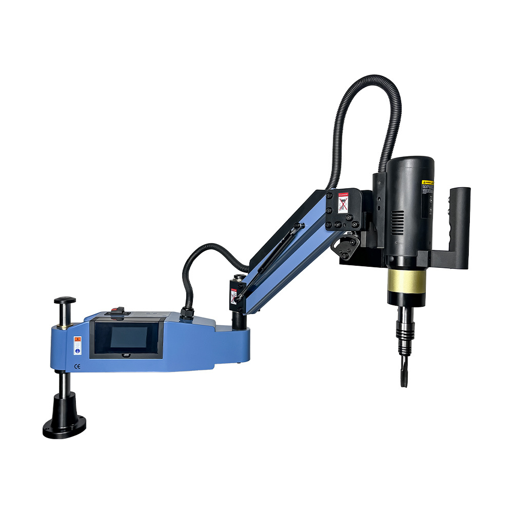 Durable High Speed 600w CNC Servo Auto Electric Flex Arm Vertical Tapping Machine M6-M36 with touch screen