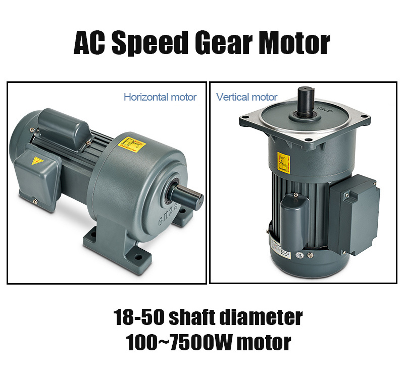 1/8hp 1/4hp 1/2hp 1hp 2hp 3hp 5hp ac motor three phase single phase 230v small ac electric motor vertical Horizordal