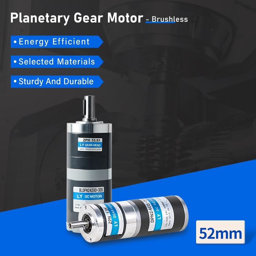 High torque 52mm planetary gear motor bldc motor brushless planetary gear with gearbox