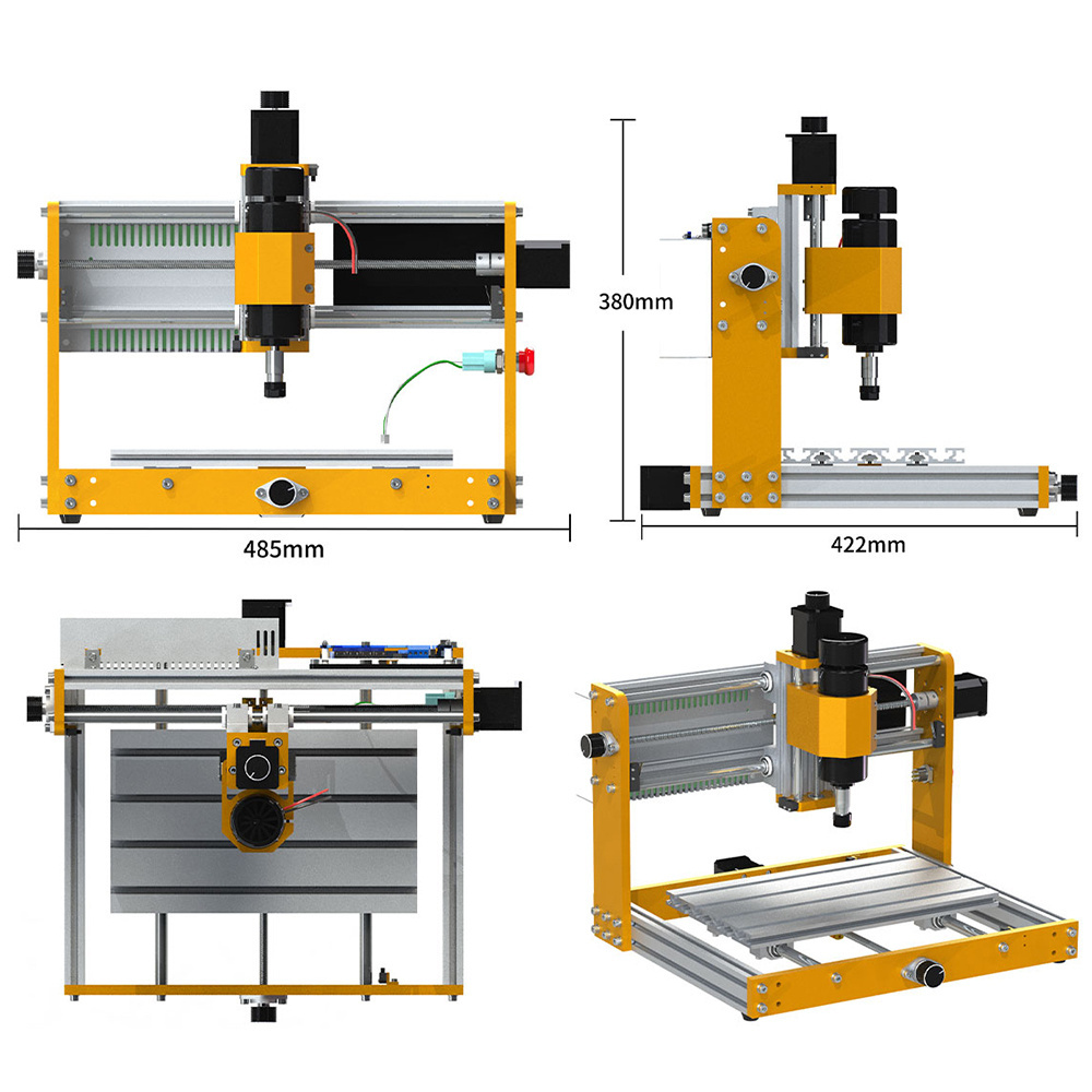 Mini 3 Axis CNC engraver 3018Plus 2.0 spindle 500w CNC wood router machine