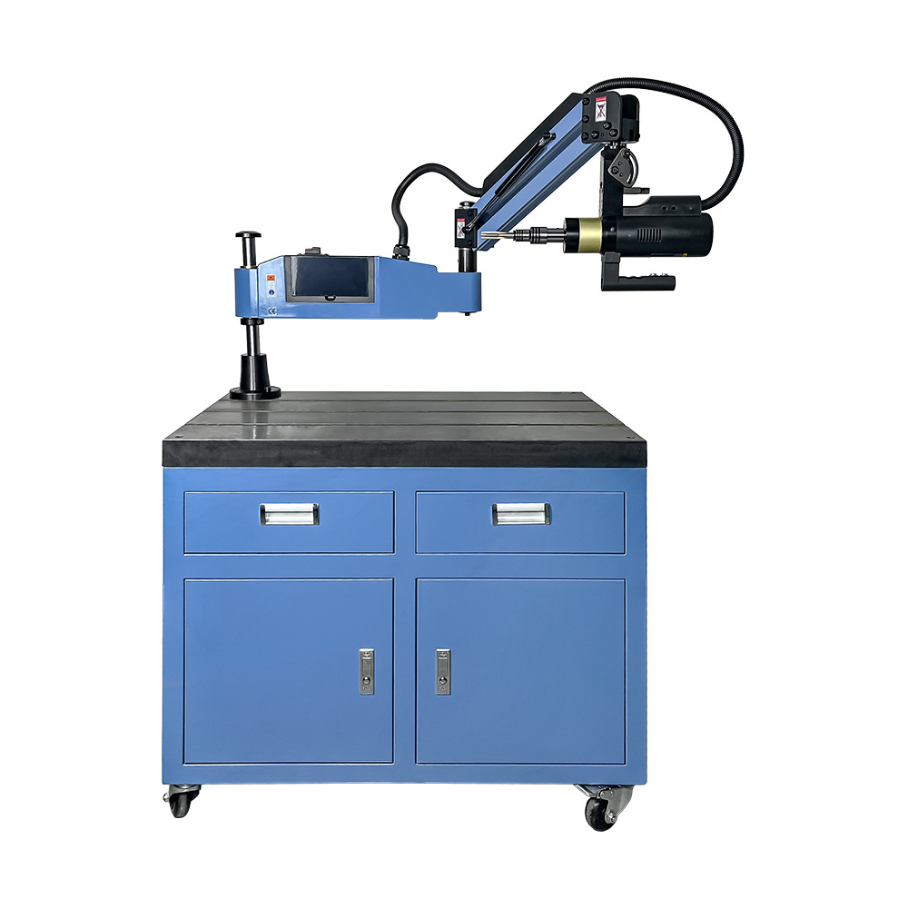 Durable High Speed 600w CNC Servo Auto Electric Flex Arm Vertical Tapping Machine M6-M36 with touch screen