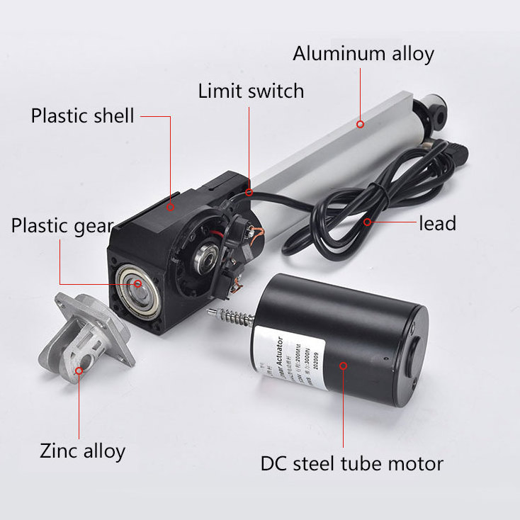 LY011 High repurchased rate limit switch Feedback Motor fast linear actuator with control unit and remote control for RV