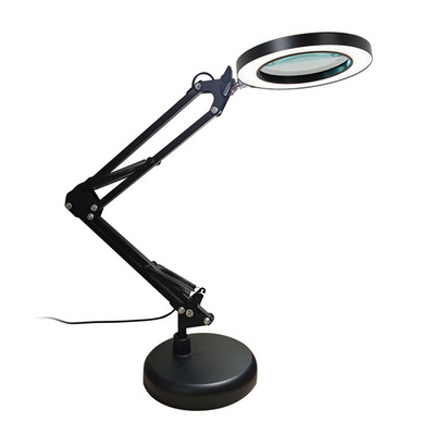 modern simple aluminum direction adjustable swing long arm folding desk light dimmable study work led table reading lamp