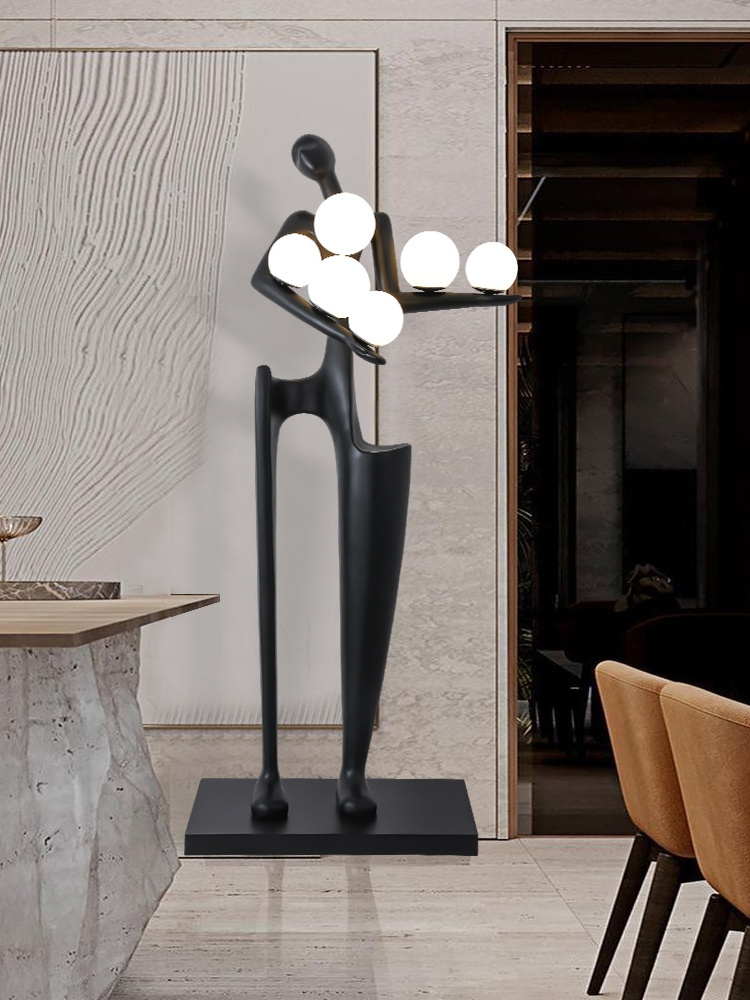 High Quality Hotel Living Room Luxury Nordic Corner Standing Light Modern Minimalist Designer Art Decoration Led Floor Lamp