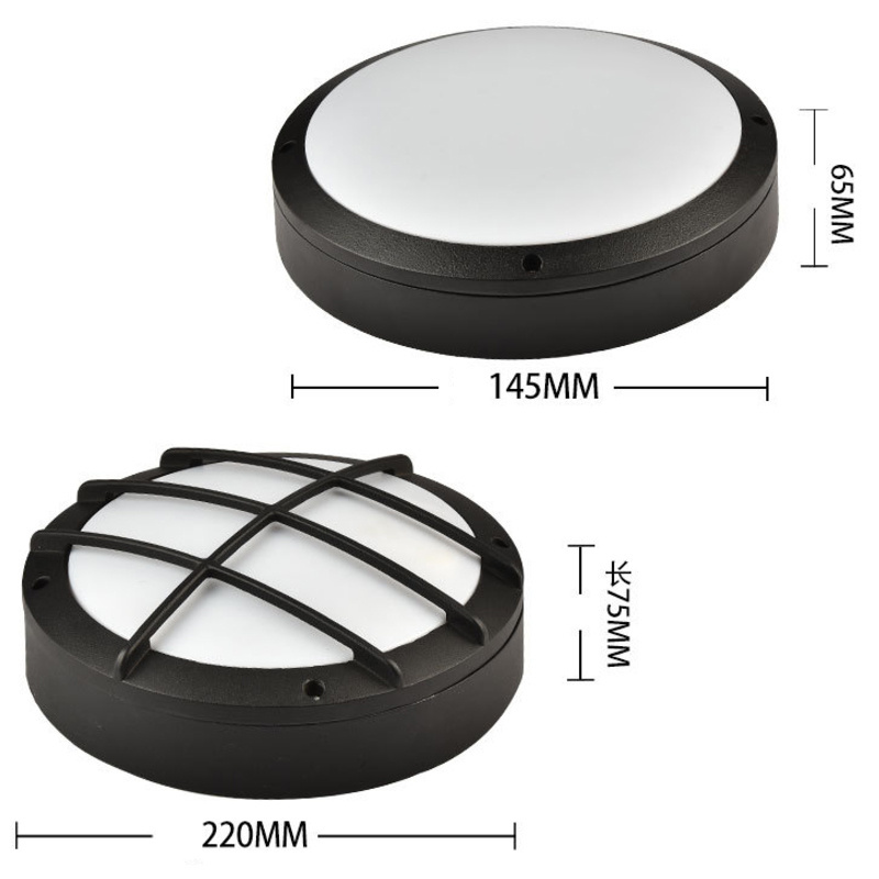 Ceiling Mount Bulkhead LED Light Oval Round Square Outdoor LED Ceiling Light