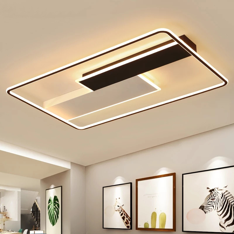 Ultra-Thin Surface Mounted Rectangular 28w 36w Led Ceiling Lights Best Selling Bathroom Remote Control Led Ceiling Lamp Modern