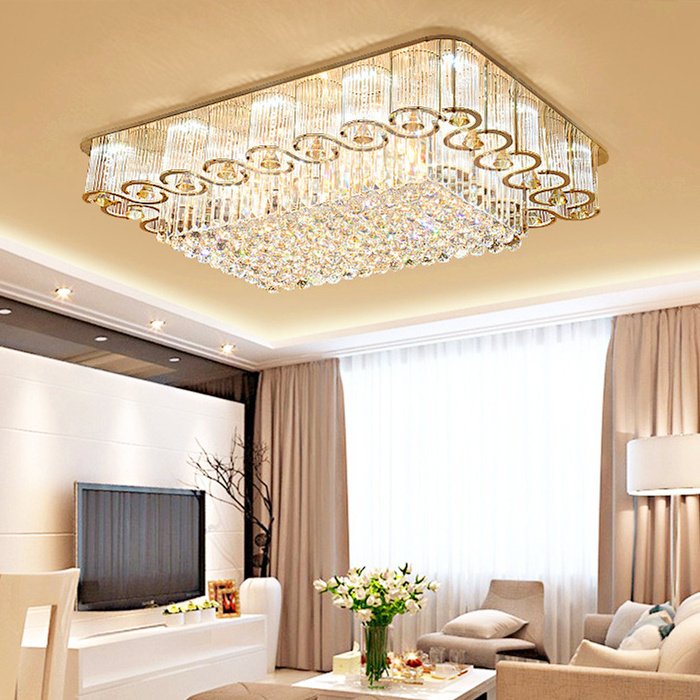 Modern K9 modern led crystal ceiling lamp low led Lighting Crystal Ceiling Light mounted crystal chandelier