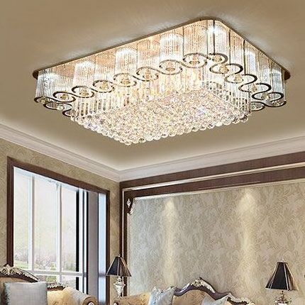 Modern K9 modern led crystal ceiling lamp low led Lighting Crystal Ceiling Light mounted crystal chandelier