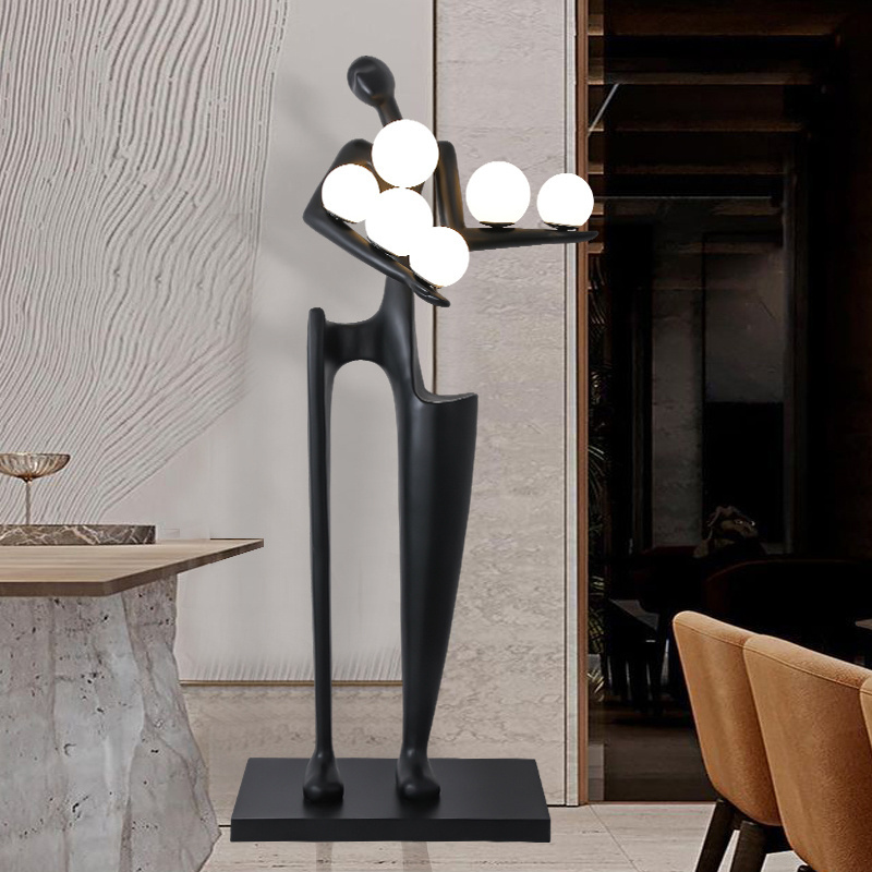 High Quality Hotel Living Room Luxury Nordic Corner Standing Light Modern Minimalist Designer Art Decoration Led Floor Lamp