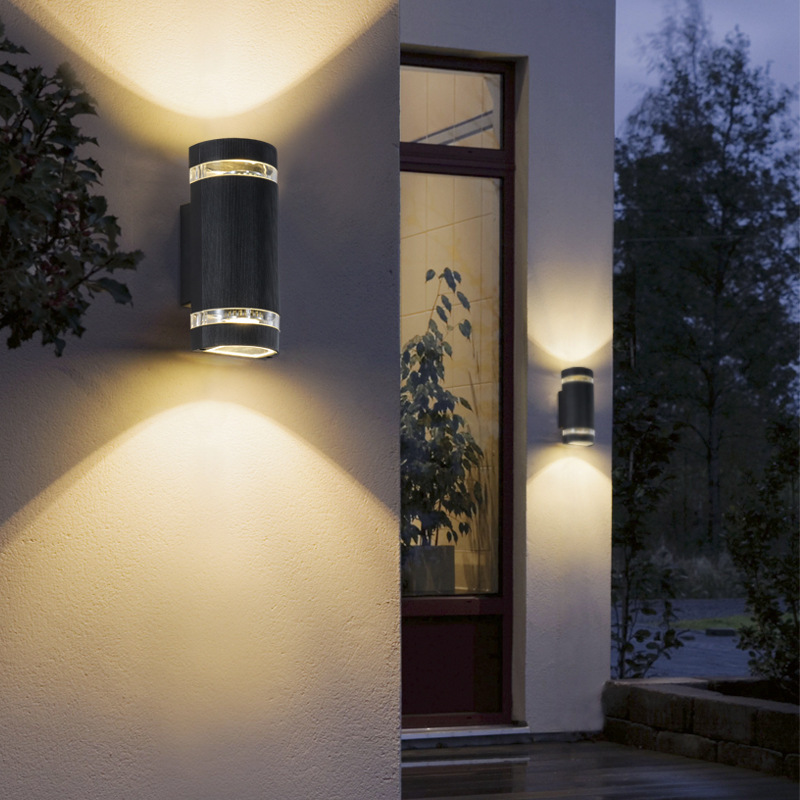 Minimalist Exterior Sconces Aluminum Waterproof Up And Down Led Wall Lights Modern Outdoor Wall Lamp